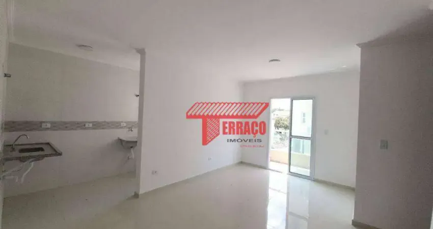 Apartamento com 2 dormitórios para alugar, 50 m² - Vila Pires - Santo André/SP