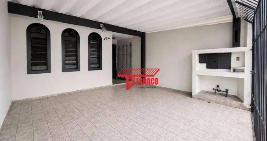 Casa com 2 dormitórios para alugar, 122 m² - Vila Linda - Santo André/SP