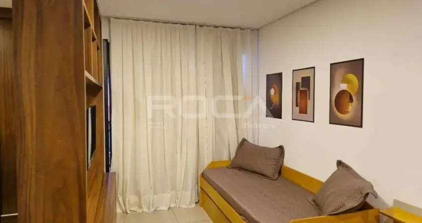 Apartamento flat para locação mobiliado no bairro Jardim Botânico, em Ribeirão Preto.