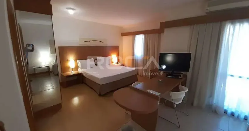 Apartamento flat mobiliado para venda e locação com 1 quarto no bairro jardim américa, em ribeirão preto