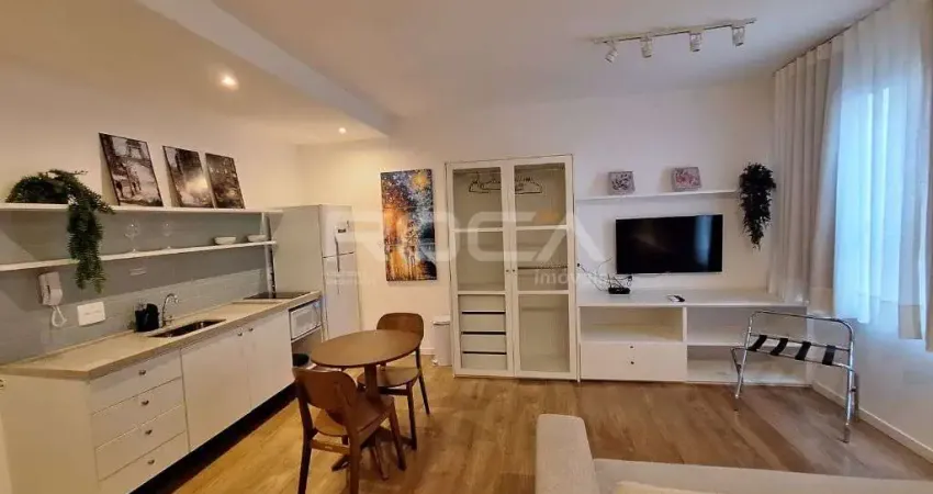 Flat mobiliado para alugar no bairro jardim nova aliança sul, em ribeirão preto.