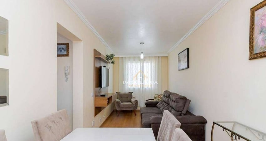 Apartamento com 2 dormitórios para alugar, 55 m² por R$ 2.536,81/mês - Bacacheri - Curitiba/PR