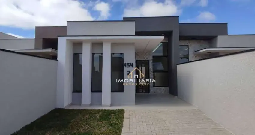 Casa com 3 dormitórios à venda, 60 m² por r$ 450.000 - gralha azul - fazenda rio grande/pr