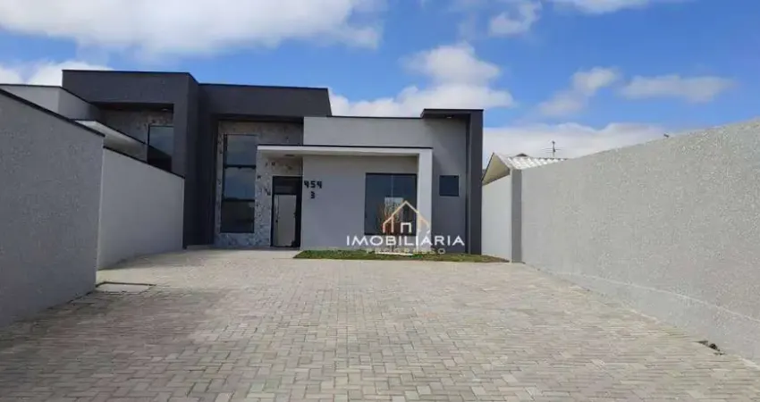 Casa com 3 dormitórios à venda, 60 m² por r$ 450.000 - gralha azul - fazenda rio grande/pr