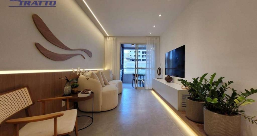 Apartamento com 2 dormitórios à venda, 101 m² por R$ 905.000,00 - Canto do Forte - Praia Grande/SP
