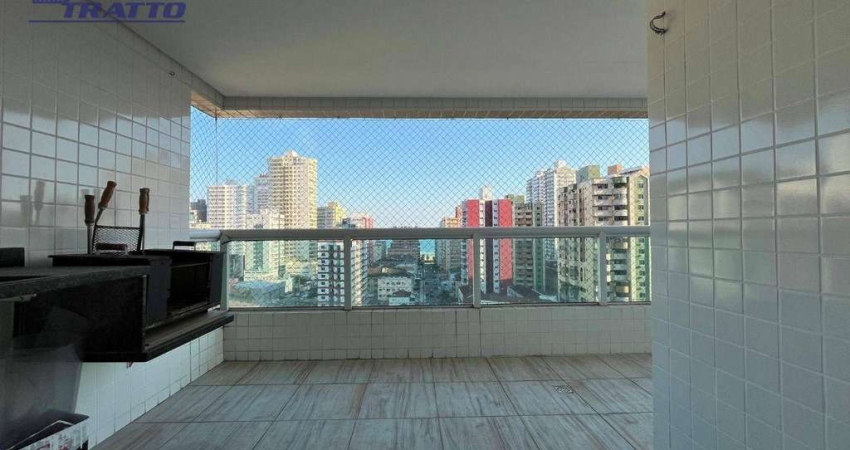 Apartamento com 3 dormitórios à venda, 112 m² por R$ 750.000 - Canto do Forte - Praia Grande/SP