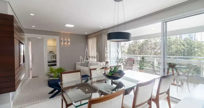 Apartamento à venda no brooklin - 134m², 3 suítes, varanda gourmet e lazer completo.