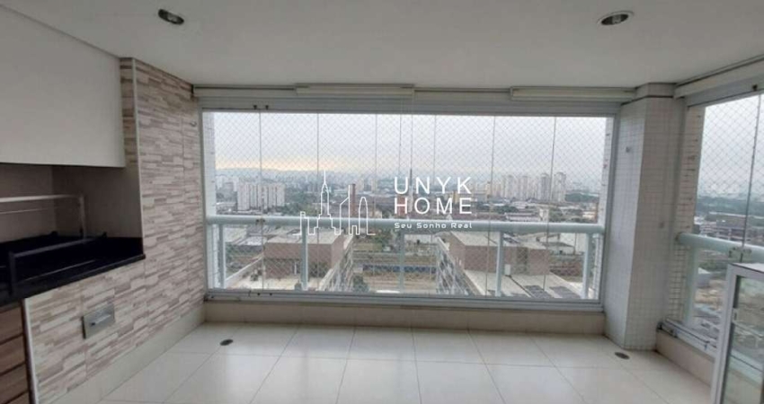 Apartamento para locação com varanda gourmet na Vila Romana