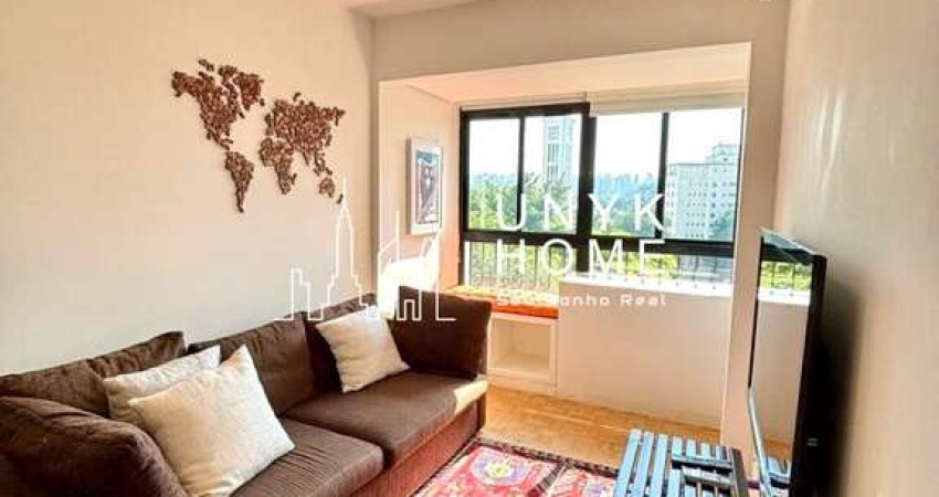 Apartamento mobiliado de 38m² com 1 dormitório e 1 vaga / Itaim Bibi