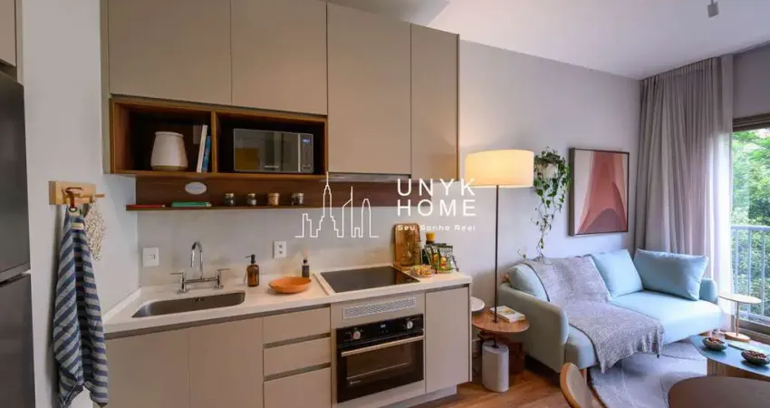 Apartamento moderno de 1 dormitório, com 34,79m² em higienópolis
