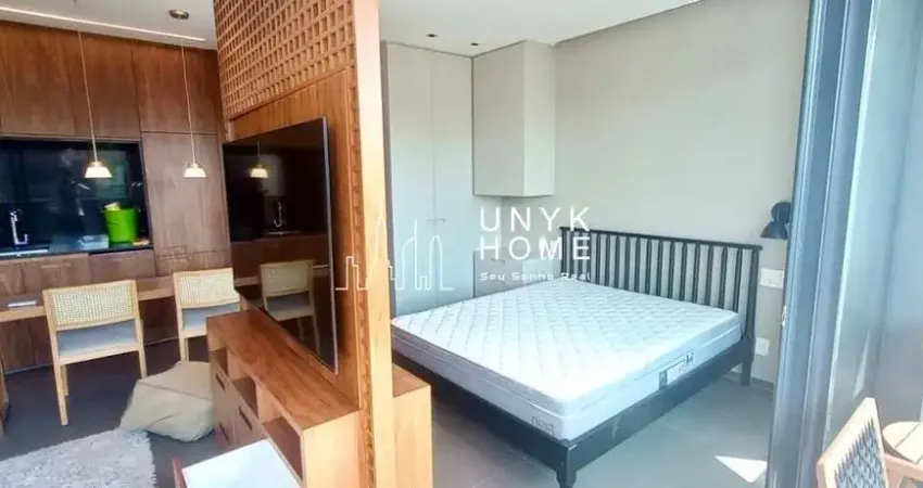 Flat à venda com varanda na vn millennium faria lima, itaim bibi  - 49m²