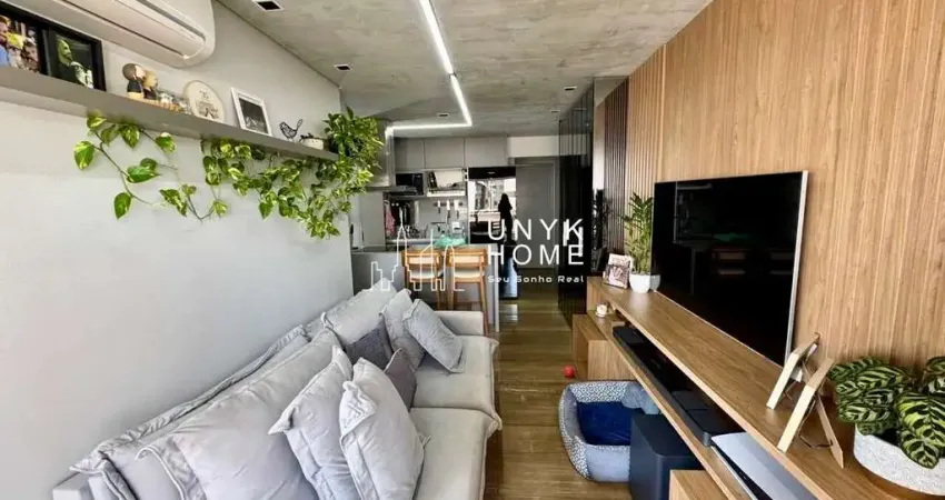 Apartamento mobiliado à venda no brooklin, 65 m², 2 dormitórios, 1 vaga