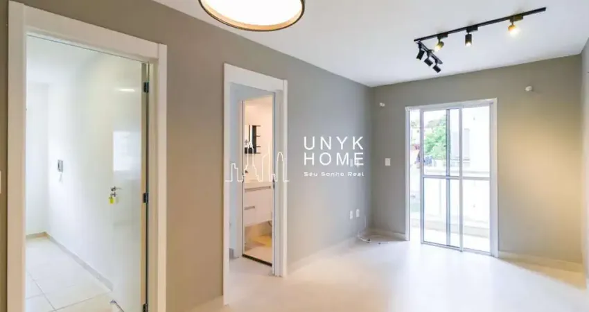 Apartamento para alugar com 41m², 1 quarto e 1 vaga em condomínio com infraestrutura completa.