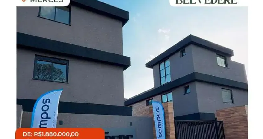 Sobrados não geminados com 3 suítes no mercês: a melhor vista do barigui!