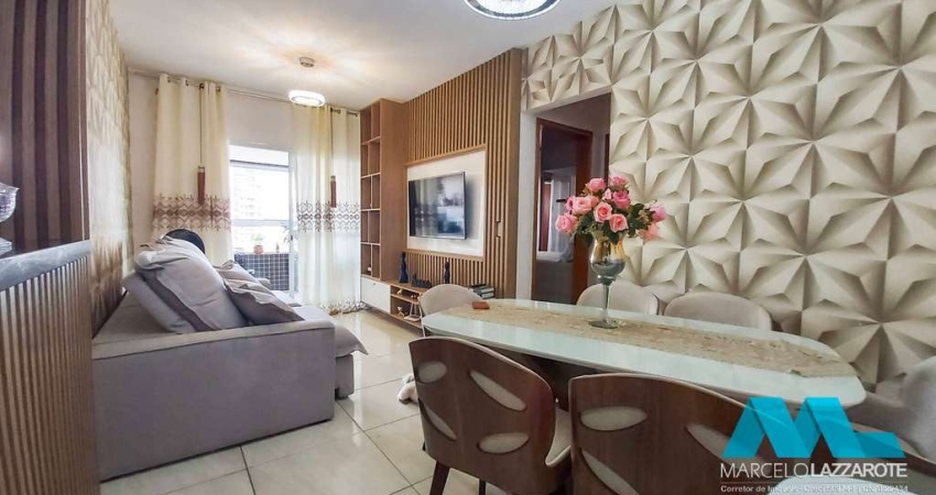 Apartamento de 2 quartos, sacada gourmet, Guilhermina em Praia Grande