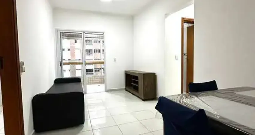 Apartamento mobiliado, 1 quarto, churrasqueira, na Tupi em Praia Grande