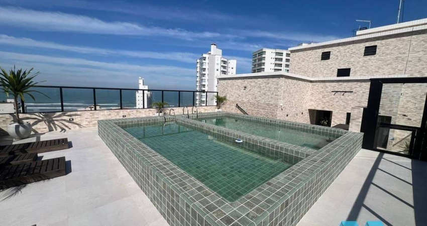 Apartamento novo de 57 m² com 1 suíte, lazer, na Caiçara em Praia Grande
