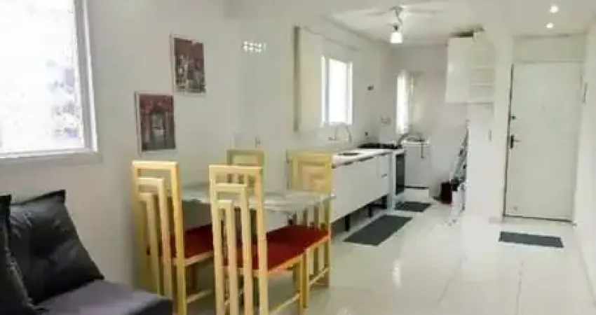 Apartamento mobiliado, 1 quarto na guilhermina em praia grande, 150m praia