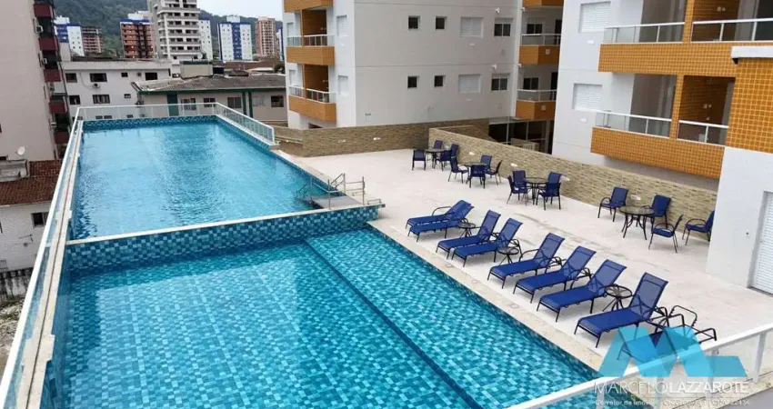 Condomínio clube novo com 2 quartos no boqueirão em praia grande