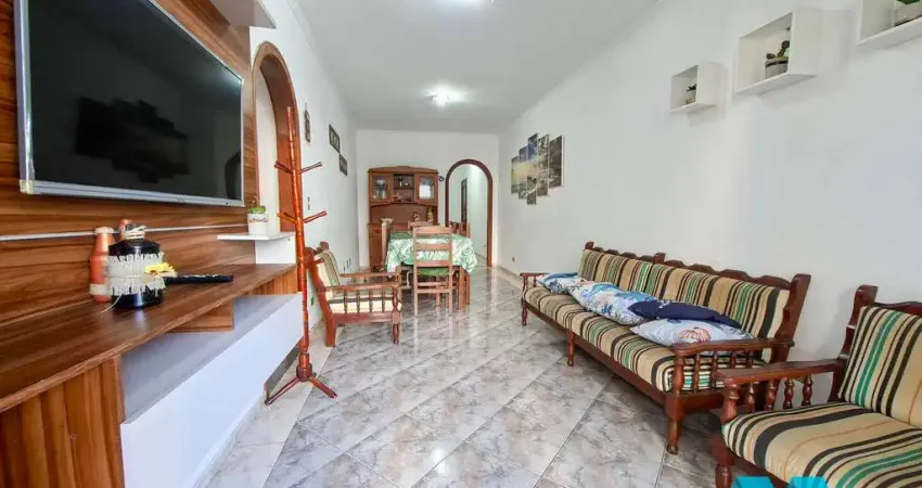 Apartamento 2 quartos, 1 vaga, na guilhermina em praia grande 50m da praia