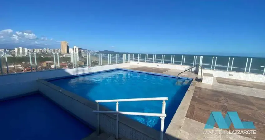 Apartamento com vista p/ o mar de 1 quarto no maracanã em praia grande