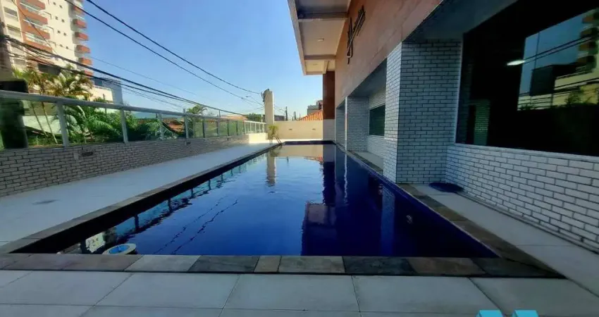 Apartamento com 2 quartos, terraço, 1 vaga, na Guilhermina em Praia Grande