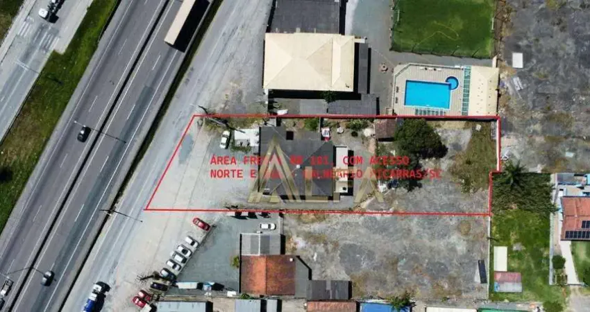 Terreno industrial frente br 101 à venda, 3.806 m² por r$ 3.650.000 - balneário piçarras/sc