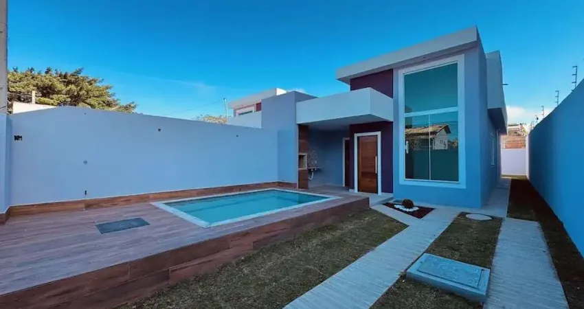 Casa para venda em rio das ostras, village rio das ostras, 3 dormitórios, 1 suíte, 2 banheiros, 2 vagas