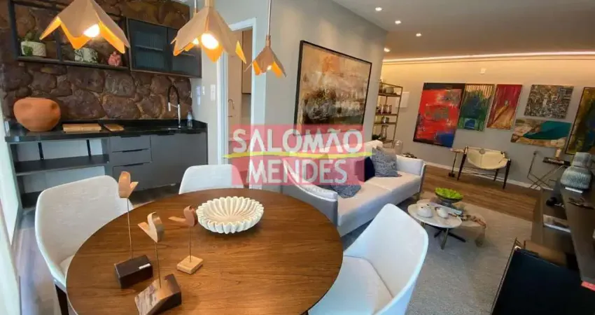 Maravilhoso apartamento de 106m², varanda gourmet, área de lazer completa.