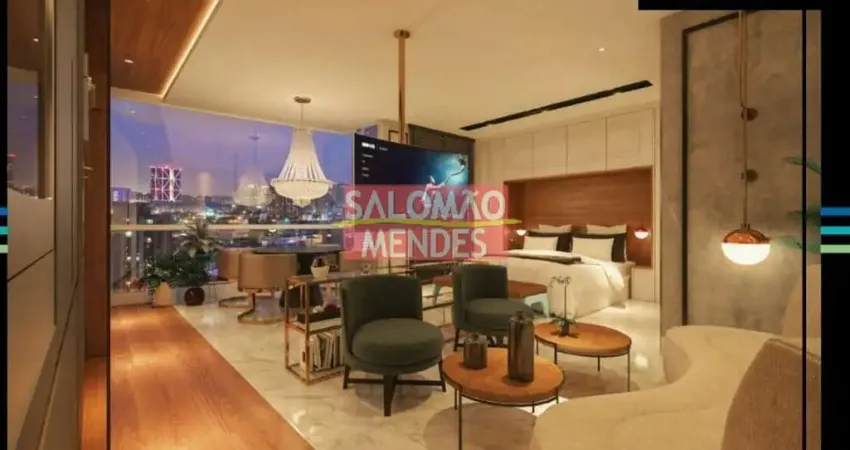 Studio de 47m², suíte, vaga de garagem - localização perfeita.