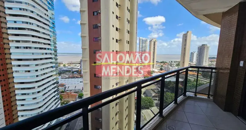 Apartamento umarizal 3 suítes, vista baia, andar alto. junto a doca.