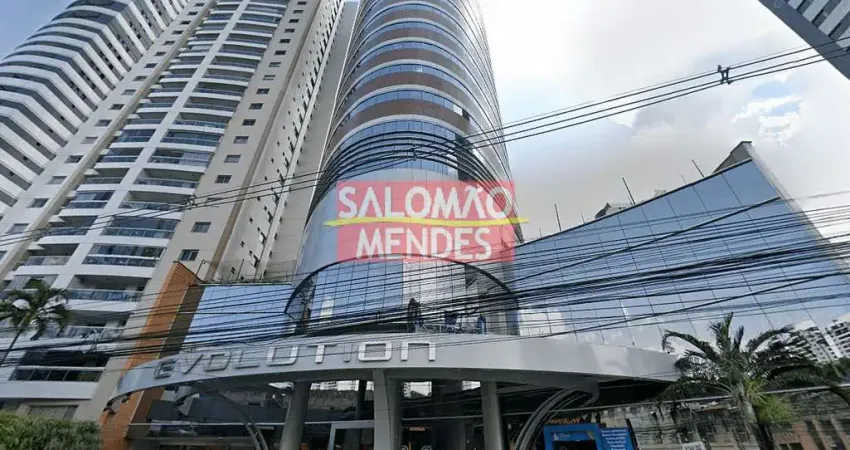 Sala mobiliada no evolution no umarizal, alta, divisórias em vidro. andar alto