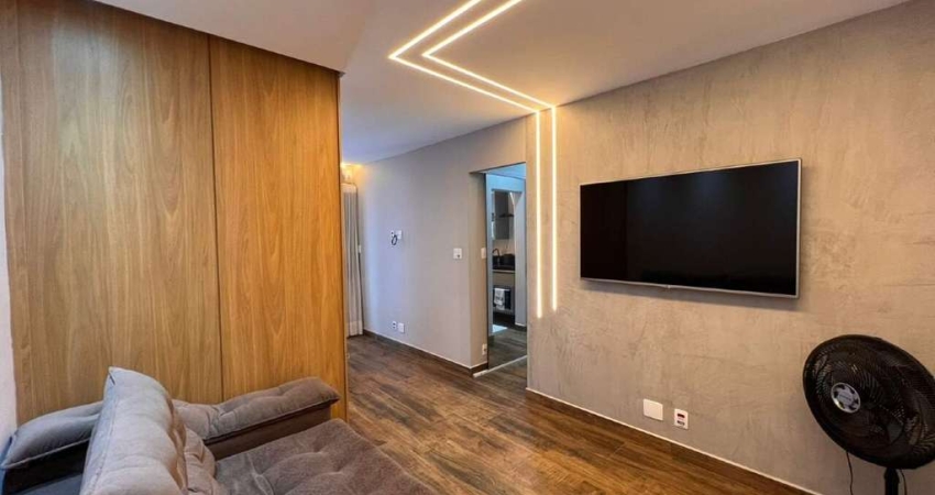Flat à venda, 1 quarto, 1 vaga, Centro - São Vicente/SP
