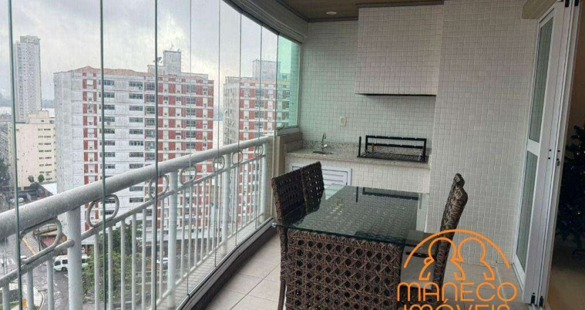 Apartamento à venda, 3 quartos, 3 suítes, 3 vagas, PONTA DA PRAIA - Santos/SP