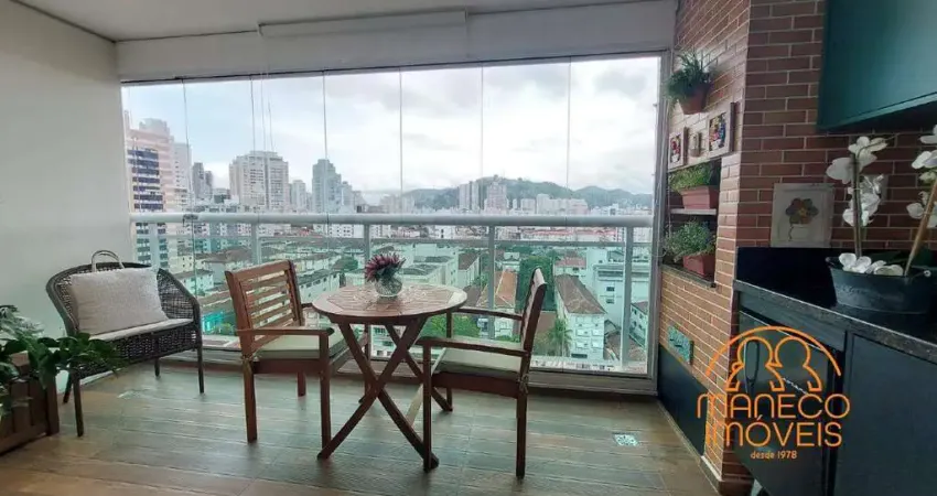 Apartamento à venda, 3 quartos, 1 suíte, 2 vagas, gonzaga - santos/sp