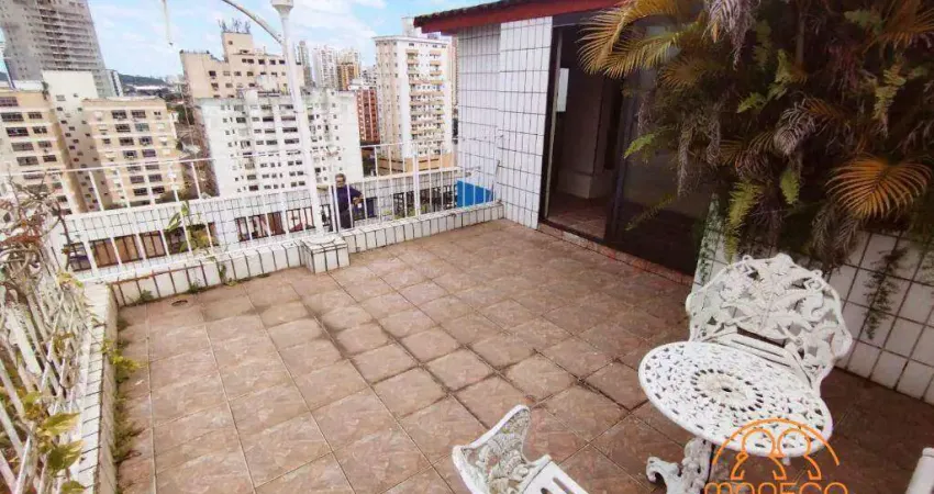 Cobertura à venda, 4 quartos, 1 suíte, 2 vagas, PONTA DA PRAIA - Santos/SP