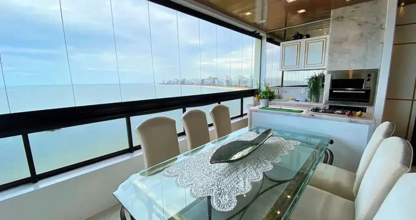 Apartamento com 4 dormitórios à venda, 480 m² por r$ 4.850.000,00 - praia da costa - vila velha/es