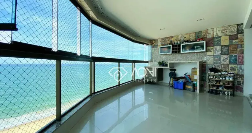 Lindo apartamento, frente mar, todo reformado com 3 dormitórios à venda, 138 m² por R$ 1.700.000 - Praia de Itaparica - Vila Velha/ES