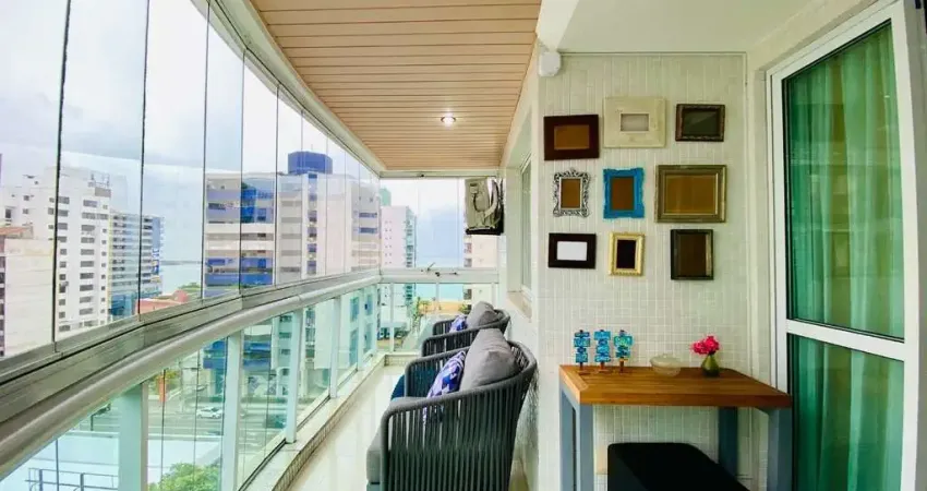 (imperdível) 2 quartos, sol da manhã, vista mar à venda, 80 m² por r$ 790.000 - praia da costa - vila velha/es