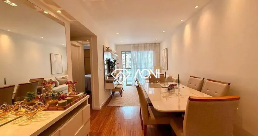 Apartamento com 3 dormitórios à venda, 96 m² por r$ 875.000,00 - praia da costa - vila velha/es