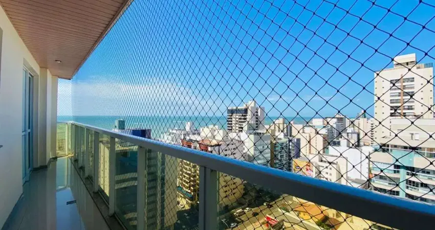 Apartamento amplo, andar alto, vista mar com 3 dormitórios à venda, 130 m² por r$ 1.450.000 - praia da costa - vila velha/es