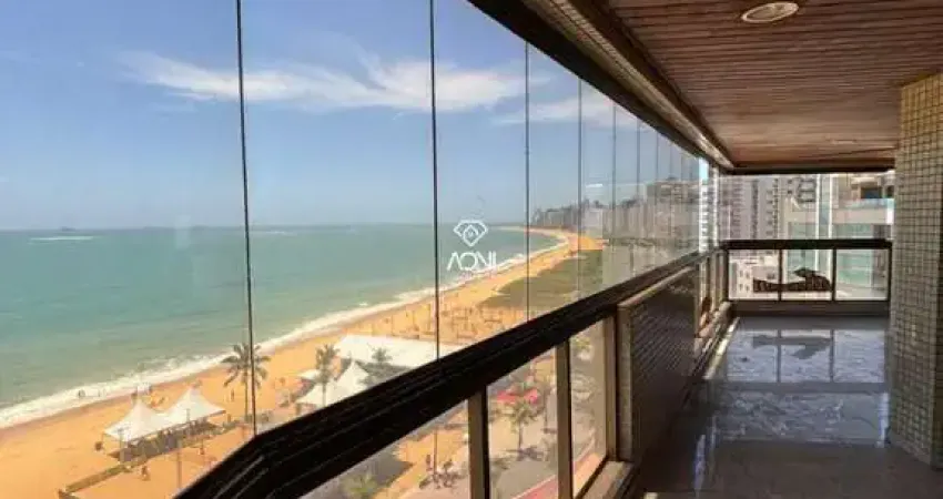 Apartamento à venda em praia da costa, vila velha - 250m² - frente para o mar