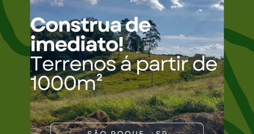 Ds(1000m2 com liberação imediata pra vc construir seu cantinho pra lazer ou moradia!