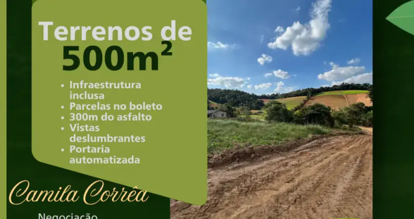 Lotes de 500m² em Ibiúna – Bairro Piaí!