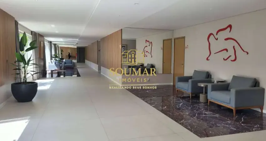 Apartamento novo no Gonzaga com 2 suítes em andar alto e com vaga demarcada