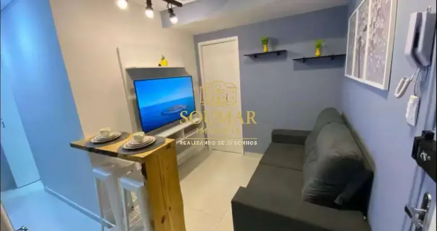 Lindo Apartamento Mobiliado localizado em frente a praia, Canal 1- Santos/