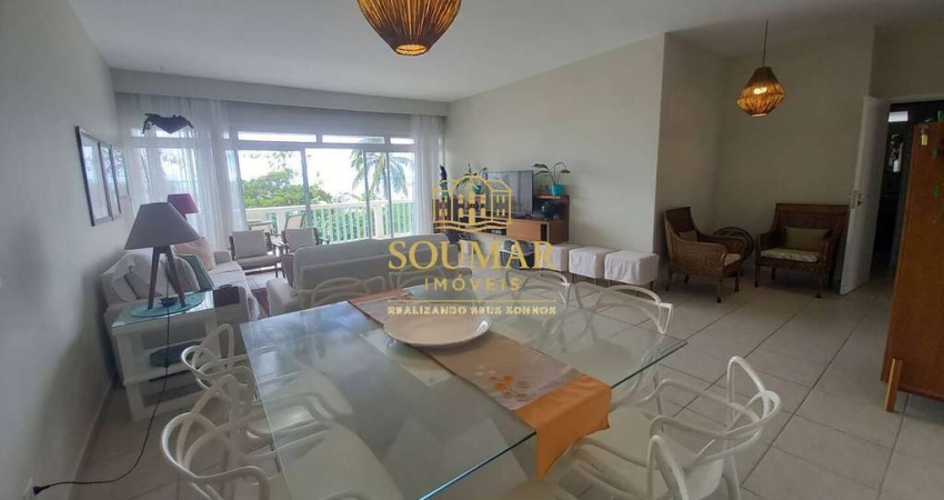 Apartamento com 4 Quartos Vista Mar, 215,3m² - Pitangueiras- Guarujá