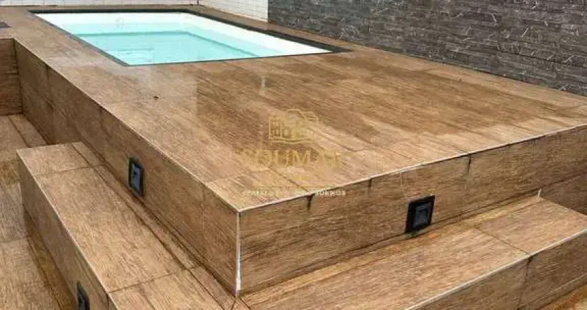 Cobertura à venda com 163,59m² de área total, Estuário, Santos/SP.