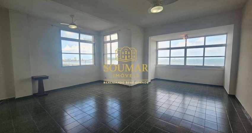 Apartamento Frente Mar com 3 quartos, Pompéia, Santos