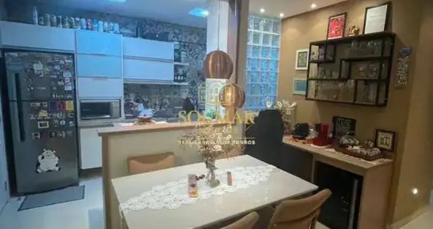 Apartamento com 2 dormitórios, 1 suite, lazer, 2 vagas, embaré, santos/sp